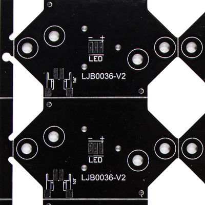 placa de circuito de cobre pesada do PWB da solda preta de 2.0mm para a lâmpada de parede